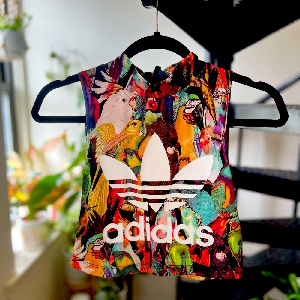Colorful Farm Rio/Adidas Colab Crop Top